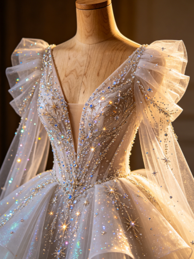 Stellar Point · Fine Crystal Flow Gown