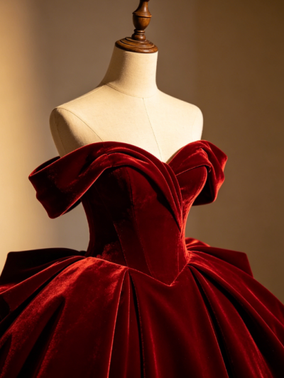 Dark Scent Flow · Velvet Contour Dress