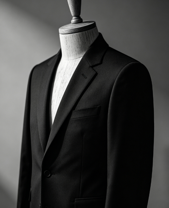 Obsidian Silence · Minimal Black Suit
